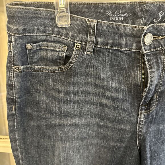 The Limited 312 Womens Size 12 Regular Fit Medium Wash Cropped Denim Blue Jeans - Picture 5 of 13